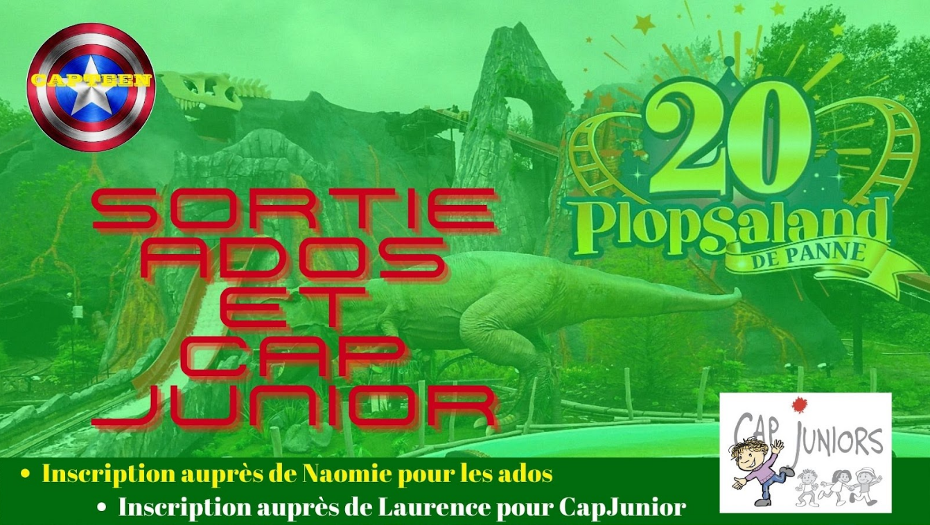 Featured image for “Sortie Ados et Cap Junioir à Plopsaland  le 3 juillet. Inscription à faire”